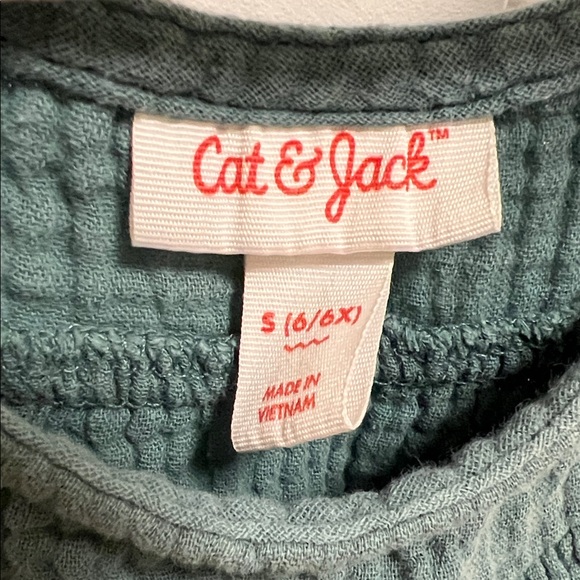 Cat & Jack Teal Casual Kids Dress - Picture 2 of 3